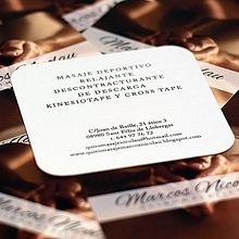 Tarjetas de Marcos Nicolau Ein Projekt aus dem Bereich Br, ing und Identität und Grafikdesign von Iván Tejero - 10.02.2015