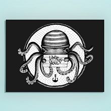 Octopus. Ilustração tradicional projeto de élise ollivier - 11.02.2015