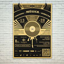 XIII Concurso de Música en Directo. Design, Graphic Design, Web Design, and Advertising project by Iván Rodríguez - 02.12.2015