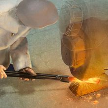 Mi Proyecto del curso Crea una infografía que hará historia. La ferrería hidráulica. Projekt z dziedziny Projektowanie graficzne, Trad, c i jna ilustracja użytkownika Jose Quintana - 12.02.2015