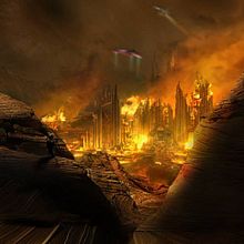 Caos matte painting. Traditional illustration project by Fran Aguilar - 02.14.2015