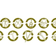 Iconos reciclaje UX Ein Projekt aus dem Bereich Webdesign, Traditionelle Illustration und UX / UI von Pablo Morante - 16.02.2015