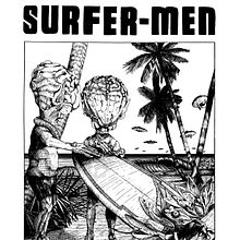 The Invasion of the Surfer-Men. Traditional illustration project by César Marcén Arrieta - 02.17.2015