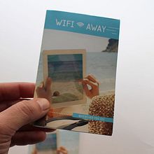 Folleto Wifi Away. Un proyecto de Br, ing e Identidad y Diseño gráfico de Chary Esteve Vargas - 14.08.2014