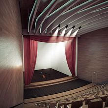 Render interior - vray - teatro. Un progetto di 3D, Animazione, Architettura e Architettura d'interni di RUBEN VIVO ROMAN - 18.02.2015