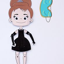 Paper Puppet Dolls. Character Design, and Traditional illustration project by Sami Garra - 02.18.2015