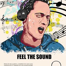 Headphones Sony. Un projet de Design graphique, Photographie, Illustration traditionnelle , et Publicité de Juan Castillejo Gómez - 18.02.2015
