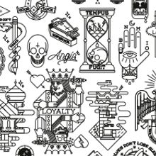 Tattoo Flash. Un proyecto de Diseño, Diseño gráfico e Ilustración tradicional de Bnomio ™ - 31.12.2014