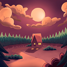 Woods. Illustration.. Un progetto di Animazione e Illustrazione tradizionale di Paloma G - 19.02.2015