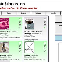 CambiaLibros.es - Comunidad de intercambio de libros de papel Ein Projekt aus dem Bereich Webentwicklung und Webdesign von Moisés Alcocer - 19.02.2015