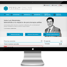 Plataforma videoterapia PERSUM Online. Un proyecto de Desarrollo Web de Proun Media - 23.02.2015