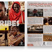 Flyer Documental Tribus. Un projet de Conception éditoriale de Daniela Llorens - 14.10.2014