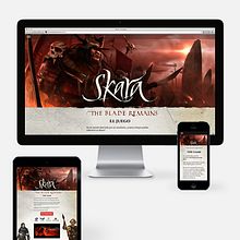 SKARA The Blade Remains. Web responsive. Web Design, e Design de jogos projeto de Jordi Ubanell - 31.05.2015