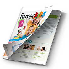Revista "Ferrer Kids". Un proyecto de Diseño editorial y Diseño gráfico de Albert Ybañez - 18.03.2012