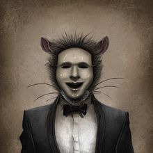 Rata humanizada. Character Design, Editorial Design, Traditional illustration, Painting, and Advertising project by Carlos Fernández Nieto - 02.24.2015