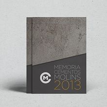 Cementos Molins - Annual Report 2013. Art Direction, Editorial Design, and Graphic Design project by Twotypes - 02.25.2015