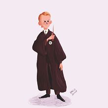 Draco Malfoy. Een project van Film, video en televisie, Ontwerp van personages y Traditionele illustratie van David Pavón Benítez - 25.02.2015
