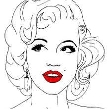 Marilyn Monroe. Ilustração tradicional projeto de María Bravo Guisado - 23.04.2015