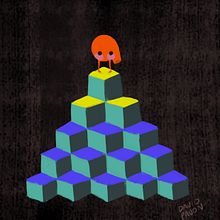 Q*bert. Een project van Ontwerp van personages y Traditionele illustratie van David Pavón Benítez - 28.02.2015