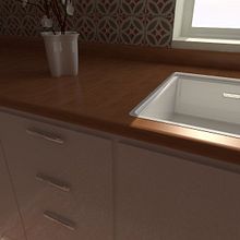 Render Interior - Cocina . 3D, Architecture, Interior Architecture & Interior Design project by Dani Mercado - 09.09.2014