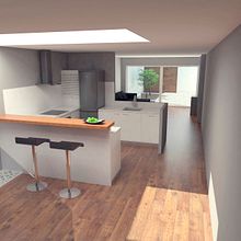Render Interior - Casa de Sabadell. 3D, Architecture, Interior Architecture & Interior Design project by Dani Mercado - 10.11.2014