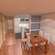 Render Interior - Piso en Calle Madrazo. 3D, Architecture, Interior Architecture & Interior Design project by Dani Mercado - 10.29.2014
