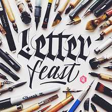 Letter Feast. Calligraph project by Joan Quirós - 03.01.2015