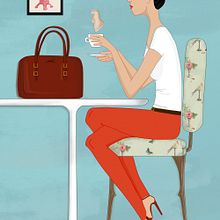Ilustración de Mery. Traditional illustration project by Reyes López Martínez - 03.01.2015