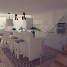 Render Interior - Casa en Sabadell. 3D, Architecture, Interior Architecture & Interior Design project by Dani Mercado - 01.22.2015