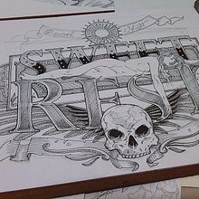 Proyecto de lettering. Calligraph, Graphic Design, and Traditional illustration project by Jonathan Mariño - 03.02.2015
