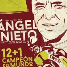 Ángel Nieto 12+1. Graphic Design, Traditional illustration, and Advertising project by Srmulas - 03.02.2015