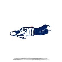 ¿Qué hace un hombre con una sardina en la cabeza?. Un progetto di Illustrazione tradizionale di Raúl Nieto Guridi - 02.03.2015