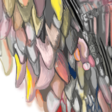 Loewe Showroom Madrid 2014. Traditional illustration project by Jesús Pedro Pacheco Mariscal - 03.03.2013
