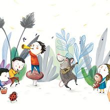 La bandita del jardín (Ilustración digital). Traditional illustration project by Nori Kobayashi Seki - 03.03.2015