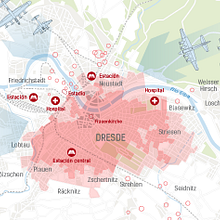 Infografía bombardeo de Dresde. Un progetto di Design dell’informazione di Ángel de Marcos López - 05.03.2015