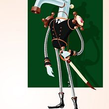 Almirante Griffete y Soldado Soplete de Infantería. Un projet de Conception de personnages et Illustration traditionnelle de Agustín García barcia - 06.03.2015