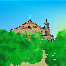 Church Ein Projekt aus dem Bereich Grafikdesign, Traditionelle Illustration, L und schaftsbau von Ana Galván Alonso - 07.03.2015