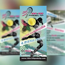 Flyer empresa padel. Un proyecto de Diseño gráfico de Salvador Nicolás - 09.03.2015