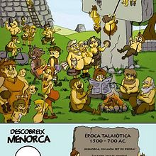 Historia de Menorca ilustrada para revista infantil El Escondite. Traditional illustration project by Marina Pons - 03.09.2015