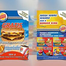 Flyer Burguerking . % Mar Gómez tarafından hazırlanan Sanat Yönetmenliği, Tasarım, Grafik Tasarım, Ve Tasarım Yönetimi projesi - 03.09.2015