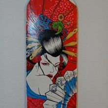 Tablas de skate y longboard personalizadas. Traditional illustration, Design, and Painting project by Carlos Augusto Ocaña Nicoll - 03.11.2015