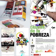 Exposición de carteles sobre las razones de la Pobreza. Design, and Traditional illustration project by Israel Bernardo Valdaliso - 03.13.2015