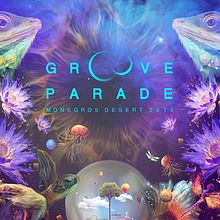 Groove Parade 2015. Un progetto di Illustrazione tradizionale, Direzione artistica e Graphic design di DSORDER - 11.03.2015