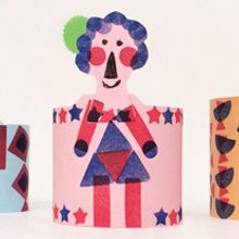 How to make a paper family. Workshop.. Collage, Character Design, and Education project by Heroine Studio - 03.15.2015
