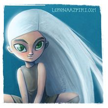 Aisling, from "The Secret of Kells". Un progetto di Cinema, video e TV e Illustrazione tradizionale di Lorena Azpiri Sánchez - 16.03.2015