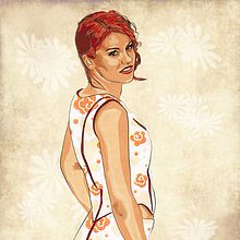 Serie Mujeres. Illustrator y Photoshop. Un projet de Illustration traditionnelle de Laura Hernández Fernández - 22.03.2015