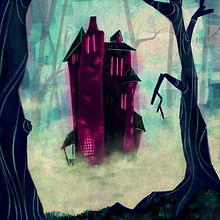 Casa encantada. Traditional illustration, and Painting project by MªLaura Brenlla - 03.17.2015