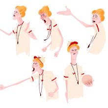 Entrenadora. Character Design project by MªLaura Brenlla - 03.17.2015