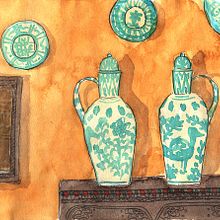 Granada Sketchbook. Fine Arts, Traditional illustration, L, scape Architecture, and Painting project by Olga Molina - 03.19.2015