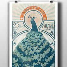 Cartel concierto Florence + The Machine para el curso Ilustración para music lovers. Projekt z dziedziny Design, Projektowanie graficzne, Trad, c i jna ilustracja użytkownika Delia Ruiz - 20.03.2015